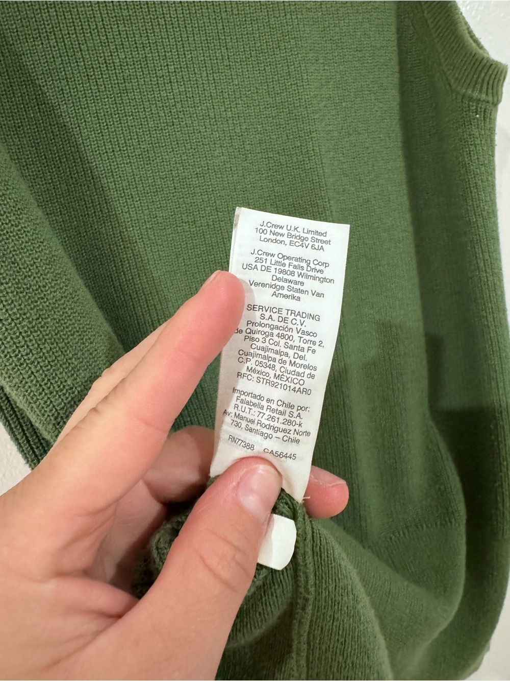 J. Crew Olive Green Ribbed Knit Tank - Picture 3 of 4